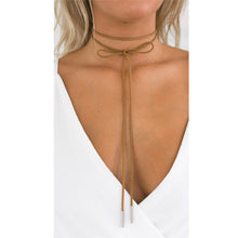 Leather String Women Necklace Trendy Apparel Accessories Terciopelo Leather Bow Choker DIY Necklace Gift for Women