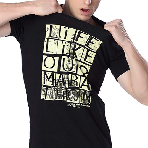 Fashion Men Casual luxury clothes Mens Short sleeve Arder Tops Printing in English T-shirts homme 4 Colors
