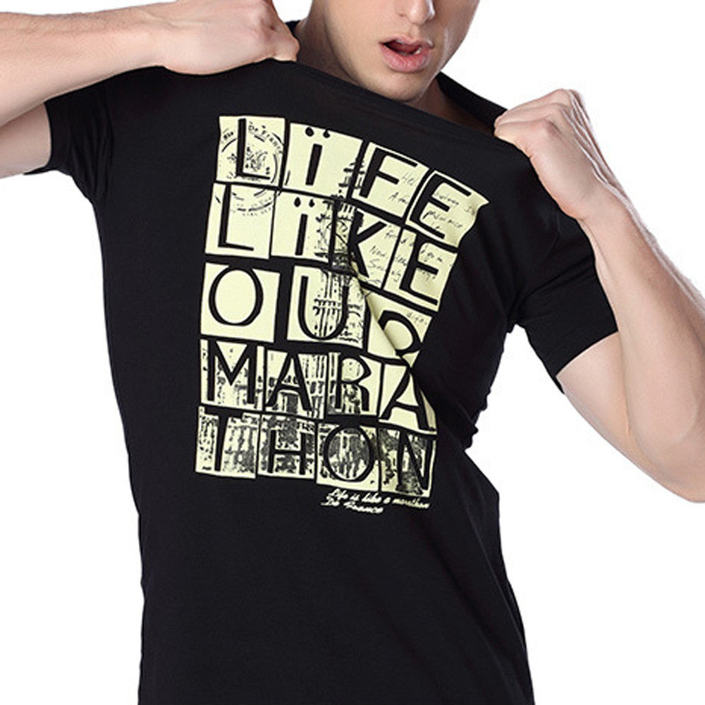 Fashion Men Casual luxury clothes Mens Short sleeve Arder Tops Printing in English T-shirts homme 4 Colors
