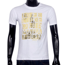 Fashion Men Casual luxury clothes Mens Short sleeve Arder Tops Printing in English T-shirts homme 4 Colors