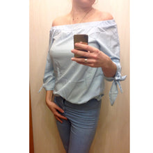 Off Shoulder Blouse Sexy Tops Long Sleeve Bow-knot Blouses And Shirts Women Loose Split Women Tops Blusas
