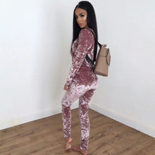 Velvet Bodycon Jumpsuit Women Rompers Sexy Womens Jumpsuits Club Party Jumpsuit Overalls