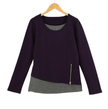 new-fashion-t-shirt-women-pullovers-false-two-piece-side-zipper-long-sleeve-slim-basic-women-tops-blusas-plus-size BBL