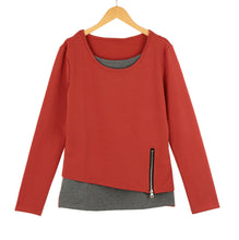 new-fashion-t-shirt-women-pullovers-false-two-piece-side-zipper-long-sleeve-slim-basic-women-tops-blusas-plus-size BBL