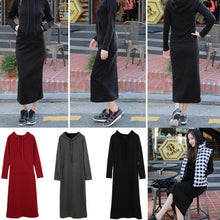 women-maxi-dress-front-pocket-long-sleeve-loose-dress-fleece-long-casual-dress-vestidos-plus-size BBL