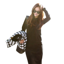 women-maxi-dress-front-pocket-long-sleeve-loose-dress-fleece-long-casual-dress-vestidos-plus-size BBL