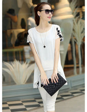 women-blouses-embroidery-o-neck-short-sleeve-chiffon-blouse-white-black-loose-fit-casual-tops-blusa-feminina BBL