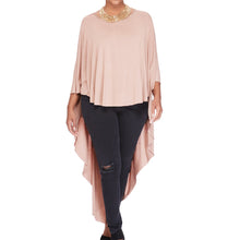 new-fashion-women-cape-t-shirt-three-quarter-batwing-sleeve-long-t-shirt-women-tops-o-neck-asymmetric-hem-loose-top-tee-blusas BBL