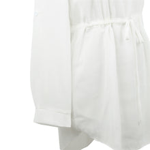 women-chiffon-dress-v-neck-drawstring-waist-asymmetric-hem-casual-dress-solidcolor-mini-dress-white BBL