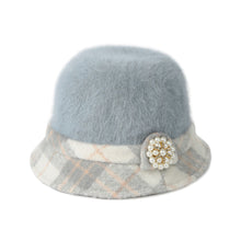 new-fashion-women-fedora-hat-faux-rabbit-fur-bucket-top-hat-pearl-diamond-contrast-derby-hat-felt-hats-warm-cap-headwear BBL