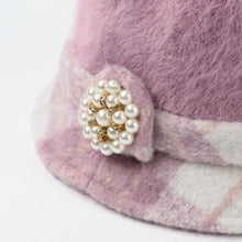 new-fashion-women-fedora-hat-faux-rabbit-fur-bucket-top-hat-pearl-diamond-contrast-derby-hat-felt-hats-warm-cap-headwear BBL