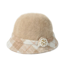 new-fashion-women-fedora-hat-faux-rabbit-fur-bucket-top-hat-pearl-diamond-contrast-derby-hat-felt-hats-warm-cap-headwear BBL