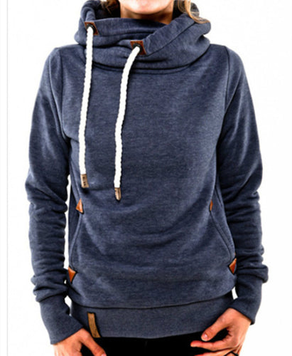 Women Hoody 7 Colors Long Sleeve Slim Zipper Pullovers Jumper Hoodies Coat Sweatshirt Hooded Pullover GV474