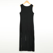 women-maxi-dress-geometry-print-tassel-casual-dresses-sleeveless-long-tank-dress-sundress-black BBL