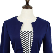 women-ol-work-pencil-dress-patchwork-bodycon-dress-elegant-short-sleeves-dress-with-belt-dark-blue-mini-dress BBL