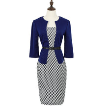 women-ol-work-pencil-dress-patchwork-bodycon-dress-elegant-short-sleeves-dress-with-belt-dark-blue-mini-dress BBL