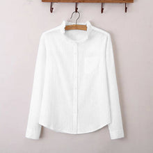 women-shirt-turn-down-neck-stand-collar-long-sleeve-button-formal-casual-blouse-ol-ladies-office-women-tops-blusas BBL