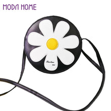 women-shoulder-bag-pu-leather-sunflower-zip-adjustable-shoulder-strap-crossbody-bag-coin-purse-black BBL