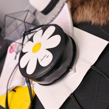 women-shoulder-bag-pu-leather-sunflower-zip-adjustable-shoulder-strap-crossbody-bag-coin-purse-black BBL