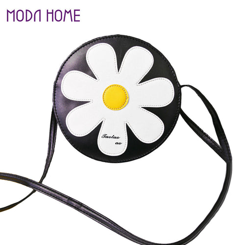 women-shoulder-bag-pu-leather-sunflower-zip-adjustable-shoulder-strap-crossbody-bag-coin-purse-black BBL