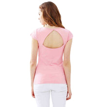 women-t-shirt-sexy-cut-out-back-short-sleeve-elegant-tops-plus-size-women-tee-shirt-femme-blusas-pink BBL