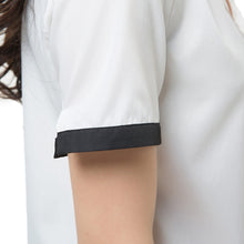 women-tops-and-blouse-v-neck-short-sleeve-chiffon-shirt-women-blouses-plus-size-causal-blusa-white BBL