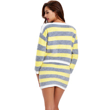 women-two-pieces-set-contrastcolor-stripe-elastic-waist-o-neck-long-sleeve-slim-casual-suits-women-suit BBL
