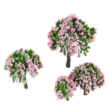plastic-trees-model-train-layout-garden-scenery-4pcs-white-and-pink-flower-trees-model-diorama-miniature-popular-model-toys BBL