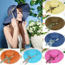 women-sun-hat-straw-hat-wide-large-brim-beach-cap-with-leopard-ribbon-orange BBL