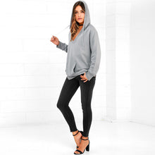 new-sexy-women-deep-v-neck-hoodies-sweatshirt-long-sleeve-hoody-kangaroo-pocket-solid-loose-jumper-pullover-black-grey-tracksuit BBL