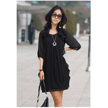 womens-lady-mini-dress-chiffon-plus-size-women-clothing-office-dresses-roupas-femininas-3xl BBL