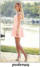 Dresses Women Ladies Pleated Mini Solid Dress High Waist O Neck Sleeveless Candy Colors For Sexy LadiesLX083