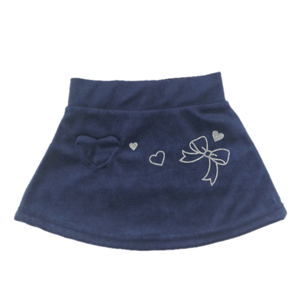 new-style-kids-girls-skirt-sweet-heart-bowknot-printed-casual-short-children-skirts BBL