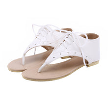 women-flat-sandals-lace-up-cut-out-flip-flop-shoes-woman-pu-leather-gladiator-sandals-women-plus-size-sandale-femme BBL