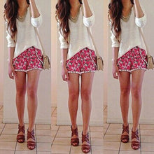 new-women-floral-high-waist-shorts-casual-elastic-short-py1 BBL