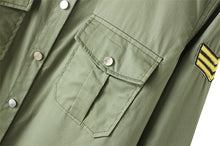 women-shirts-chest-pockets-embroidery-turn-down-collar-long-sleeves-button-casual-women-tops-loose-blouse-army-green BBL