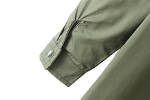 women-shirts-chest-pockets-embroidery-turn-down-collar-long-sleeves-button-casual-women-tops-loose-blouse-army-green BBL