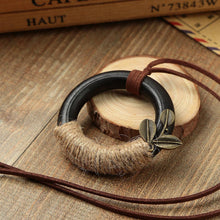 new-vintage-women-necklace-wooden-circle-leaf-pendants-bohemia-long-rope-necklace-ladies-sweater-chain-jewelry BBL