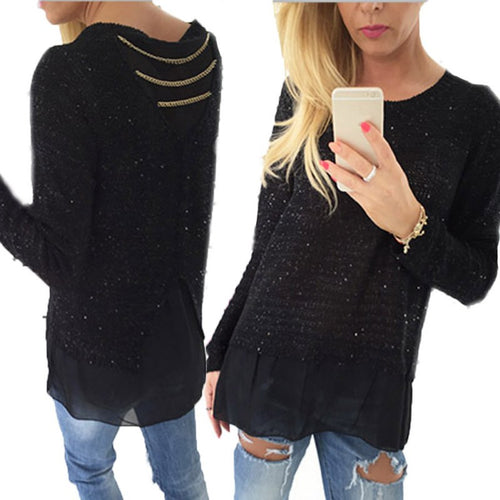 new-vogue-womens-long-sleeve-loose-pullover-blouse-crewneck-long-tops-jumper BBL