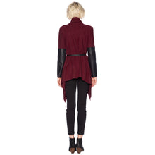 new-women-caot-waterfall-front-cape-coat-pu-leather-long-sleeve-cardigan-women-jacket-coat-black-burgundy BBL