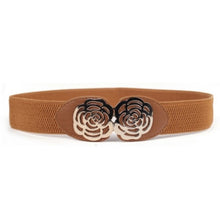 new-women-adjustable-elastic-stretch-flower-buckle-wide-waist-belt-waistband-p16 BBL