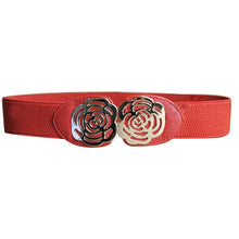 new-women-adjustable-elastic-stretch-flower-buckle-wide-waist-belt-waistband-p16 BBL