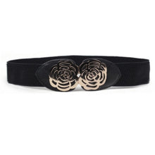 new-women-adjustable-elastic-stretch-flower-buckle-wide-waist-belt-waistband-p16 BBL