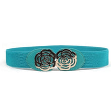 new-women-adjustable-elastic-stretch-flower-buckle-wide-waist-belt-waistband-p16 BBL