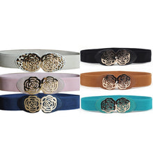 new-women-adjustable-elastic-stretch-flower-buckle-wide-waist-belt-waistband-p16 BBL