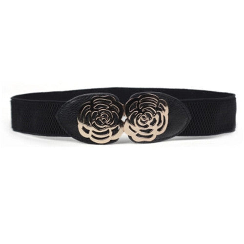 new-women-adjustable-elastic-stretch-flower-buckle-wide-waist-belt-waistband-p16 BBL