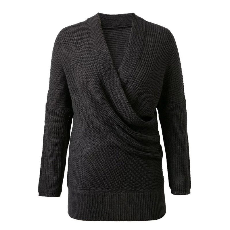 new-women-loose-long-sleeve-v-neck-sweater-tops-fashion-pullovers-thin-black-white-sweaters BBL