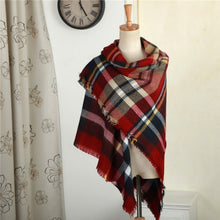 new-women-blanket-oversized-tartan-plaid-scarf-wrap-shawl-poncho-jacket-coat-stole BBL