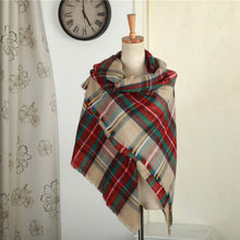 new-women-blanket-oversized-tartan-plaid-scarf-wrap-shawl-poncho-jacket-coat-stole BBL