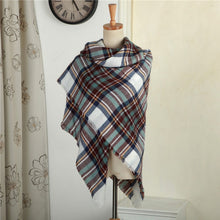 new-women-blanket-oversized-tartan-plaid-scarf-wrap-shawl-poncho-jacket-coat-stole BBL